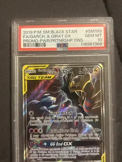 2019 POKEMON SM BLACK STAR PROMO #SM193 FULL ART/GARCHOMP & GIRATINA PSA 10 - Image 4