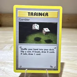 Pokemon Gambler Common Trainer Fossil 60/62 Regular 1999 Wizards - Image 1