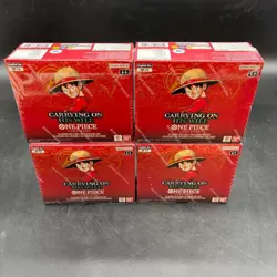 Lot of (4) One Piece EN OP-13 Carrying On His Will Booster Boxes Sealed - Image 1