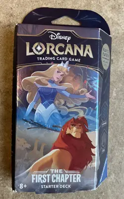 Disney Lorcana The First Chapter Starter Deck Sapphire Steel NEW w/ Booster - Image 1
