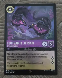Disney Lorcana - Ursula’s Return - Flotsam & Jetsam - Entangling Eels Foil Promo - Image 1