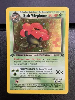 DARK VILEPLUME Pokemon Card - WOTC - 1st Edition - Team Rocket 13/82 HOLO NM (D) - Image 2