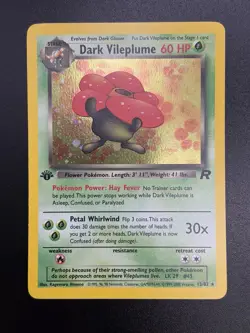 DARK VILEPLUME Pokemon Card - WOTC - 1st Edition - Team Rocket 13/82 HOLO NM (D) - Image 3