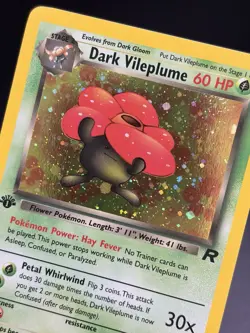 DARK VILEPLUME Pokemon Card - WOTC - 1st Edition - Team Rocket 13/82 HOLO NM (D) - Image 5