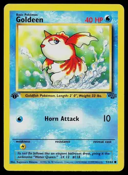 Pokemon Card Goldeen 53/64 Jungle 1st Edition - Image 1