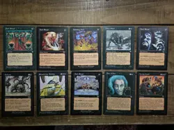 Magic The Gathering Lot Alliances Black LP X10 Cards - Image 1