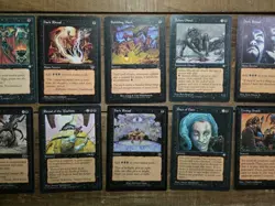 Magic The Gathering Lot Alliances Black LP X10 Cards - Image 2