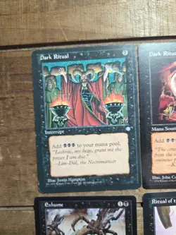 Magic The Gathering Lot Alliances Black LP X10 Cards - Image 3