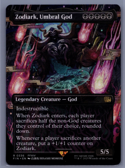 MTG Zodiark, Umbral God - Final Fantasy MTG - Borderless Regular - Image 1