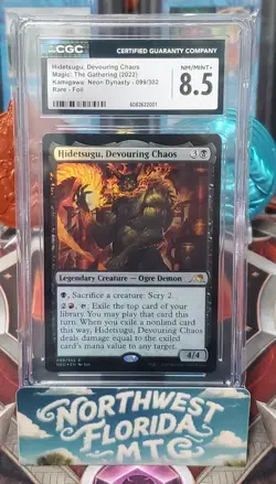 MTG - CGC 8.5 - Kamigawa: Neon Dynasty - Hidetsugu, Devouring Chaos (Foil) - Image 1