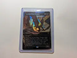 MTG Ancient Brass Dragon (Borderless) Foil Mythic CLB 367 - Magic The Gathering - Image 1