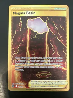 Magma Basin 185/172 Secret Rare Brilliant Stars Pokemon Near Mint - Image 1