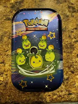 Empty Paldean Fates Mini Tin (Smoliv) - Collection - Storage Tin - Pokemon TCG - Image 1