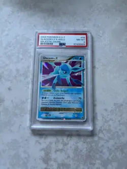 Pokemon Glaceon Lv.X Majestic Dawn Holo Ultra Rare #98 PSA 8 - Image 1