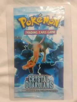 Factory Sealed Pokemon EX Crystal Guardians Booster Pack - Charizard Art - Image 1