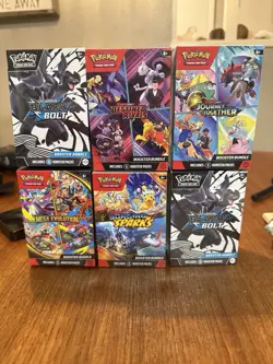 6 Pokemon Booster Boxes And 4 Single Packs. All Sealed Authentic - Image 2
