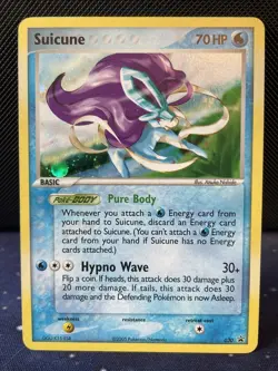 2005 Suicune 030 Pokemon TCG Black Star Holo Rare Promo NM/LP - Image 1
