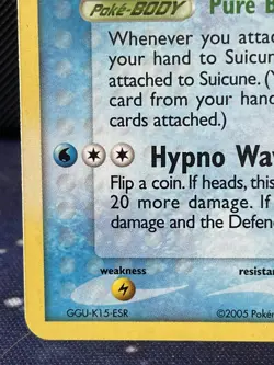 2005 Suicune 030 Pokemon TCG Black Star Holo Rare Promo NM/LP - Image 5