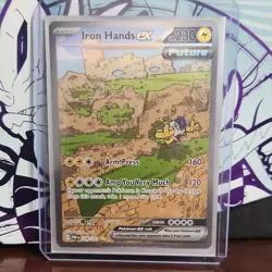 Pokemon TCG Iron Hands ex 248/182 SV04 Paradox Rift Holo Illustration Rare 230 … - Image 1