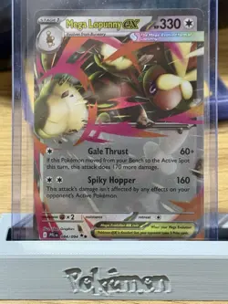 Pokemon TCG Mega Lopunny EX 084/094 Phantasmal Flames SR Pack Fresh Mint - Image 1