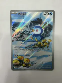 Pokemon TCG - Piplup 98/94 - Phantasmal Flames Illustration Rare - NM - Image 1