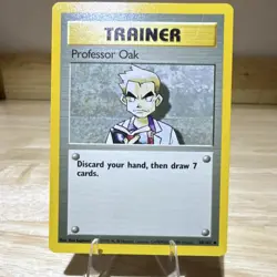 Pokemon Professor Oak Trainer Base Set 88/102 - Image 1