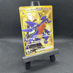 POKEMON DESTINED RIVALS CYNTHIA'S GARCHOMP EX 241/182 HYPER RARE TCG HOLO GOLD - Image 2