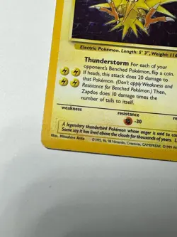 Wizards of the Coast Zapdos 15/62 Fossil Holo Rare Unlimited English Pokemon TCG - Image 5