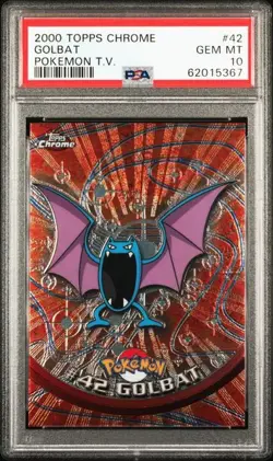 Golbat 2000 Topps Chrome Pokemon #42 PSA 10 - Image 1