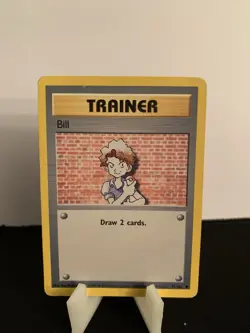 Pokemon Bill Trainer Base Set Common 91/102 1999 Wizards of the Coast - Image 1