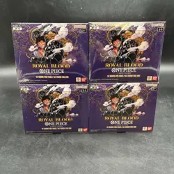 Lot of (4) One Piece EN OP-10 Royal Blood Booster Boxes Sealed - Image 1