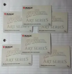 MTG Marvel Spider-Man Art Series Full 6 Card Set Puzzle Scene Collectible Cards - Image 2