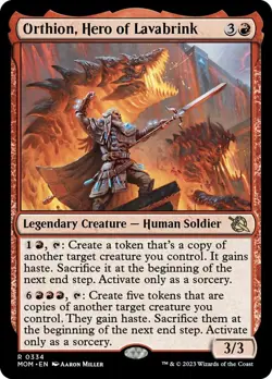 1 x Orthion, Hero of Lavabrink - March of the Machine - NM-Mint - MTG - Image 1