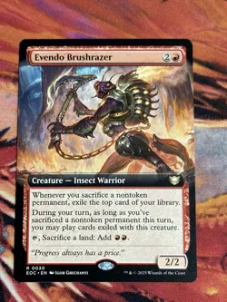 Evendo Brushrazer - 0030 - Borderless - Edge of Eternities -NM - Magic - MTG - Image 1