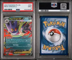 2025 Pokemon Phantasmal Flames #056 Mega Gengar ex PSA 9 - Image 3