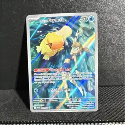 Pokemon Misty's Psyduck Full Art Illustration Rare Holo Basic 70 HP 193/162 - Image 1