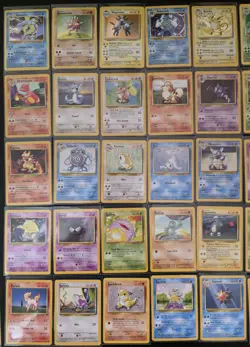 POKEMON TCG BASE SET UNLIMITED LOT 76 CARDS - Image 1