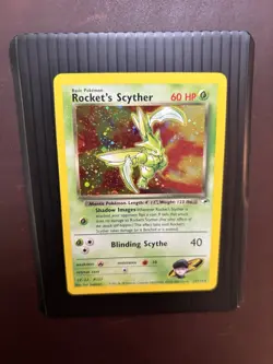 Rocket’s Scyther 13/132 Gym Heroes Unlimited Vintage Rare Holo Pokemon TCG - NM - Image 1