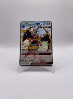 Pokemon TCG Naganadel GX Holo Ultra Rare Hidden Fates Shiny Vault #SV63 NM - Image 1