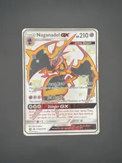 Pokemon TCG Naganadel GX Holo Ultra Rare Hidden Fates Shiny Vault #SV63 NM - Image 3
