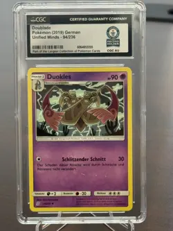 CGC Guinness World Record 1 of 1 Doublade Pokemon Unified Minds German - Image 1