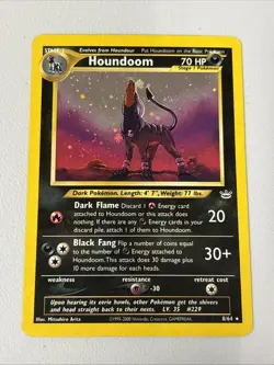 Pokemon TCG Houndoom Neo Revelation LP 08/64 - Image 2