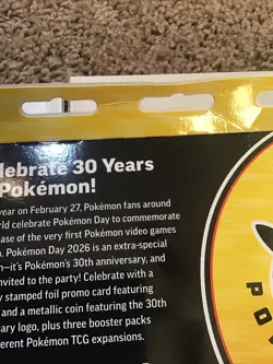 Pokemon Day 2026 Collection Box 30th Anniversary Sealed Box + 1 Pack Phantasmal - Image 5