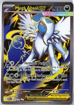 Mega Absol EX 161/132 Pokemon Mega Evolution Ultra Rare Full Art - Image 1