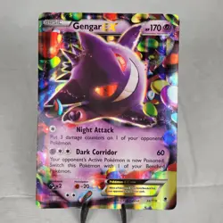 Gengar EX 34/119, JUMBO Promo Pokemon Card, FULL ART Phantom Forces NEAR MINT - Image 2