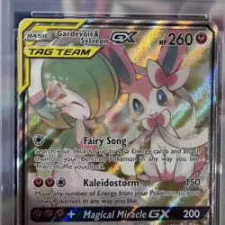 PSA 8 Gardevoir & Sylveon GX Full Art 205/214 2019 Pokemon TCG Unbroken Bonds SM - Image 2