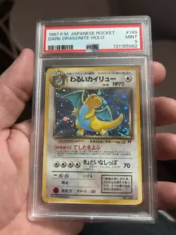 1997 Pokemon Dragonite Holo #149 PSA 9 Fart Swirl - Image 1
