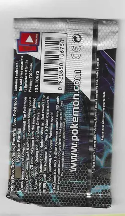 Pokemon "Black and White" 10-Card Sealed Booster Pack (Zekrom) X1 - Image 2
