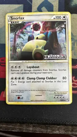 Snorlax (Prerelease) 33/95 Pokemon Call of Legends 2011 Holo Rare NM - Image 3