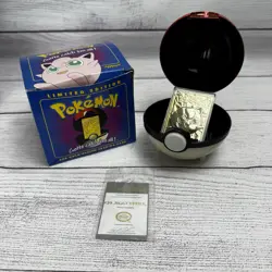 Pokemon Jigglypuff Limited Edition 23K Gold-Plated Trading Card Burger King 1999 - Image 1